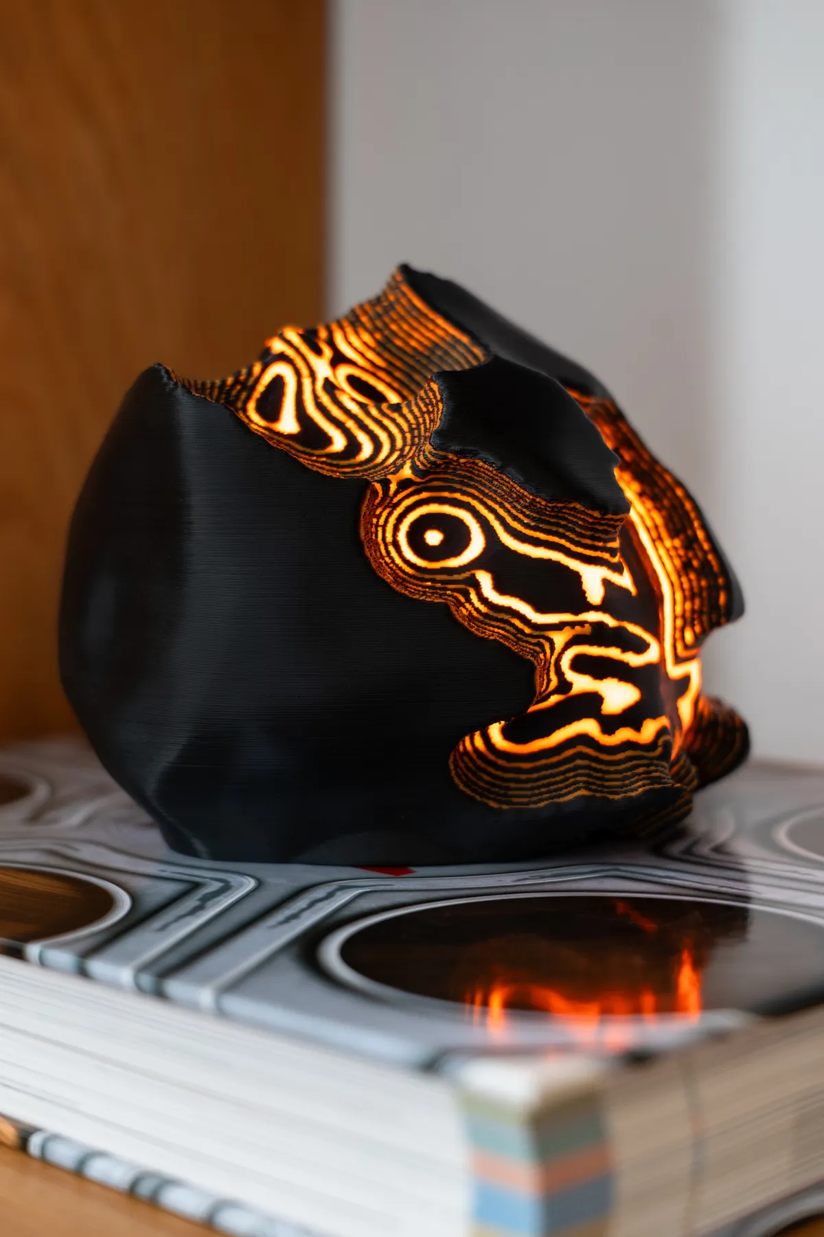 O12-s Fire Sculpted Mini Lamp - product image