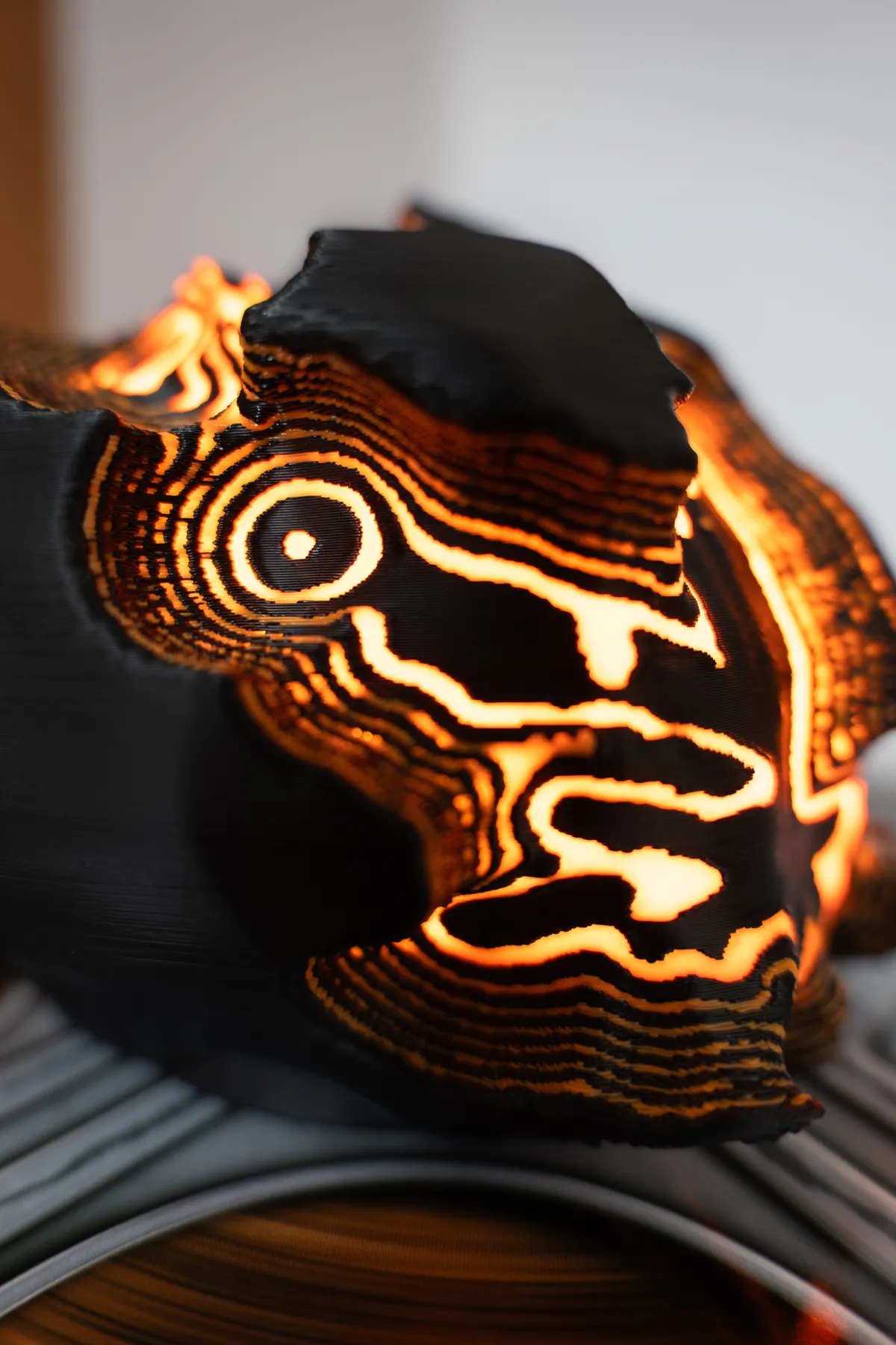 O12-s Fire Sculpted Mini Lamp - product image