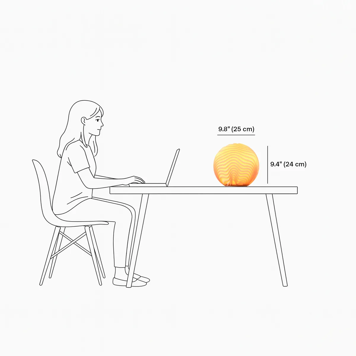 O3 Dune Sculpted Lamp - product image