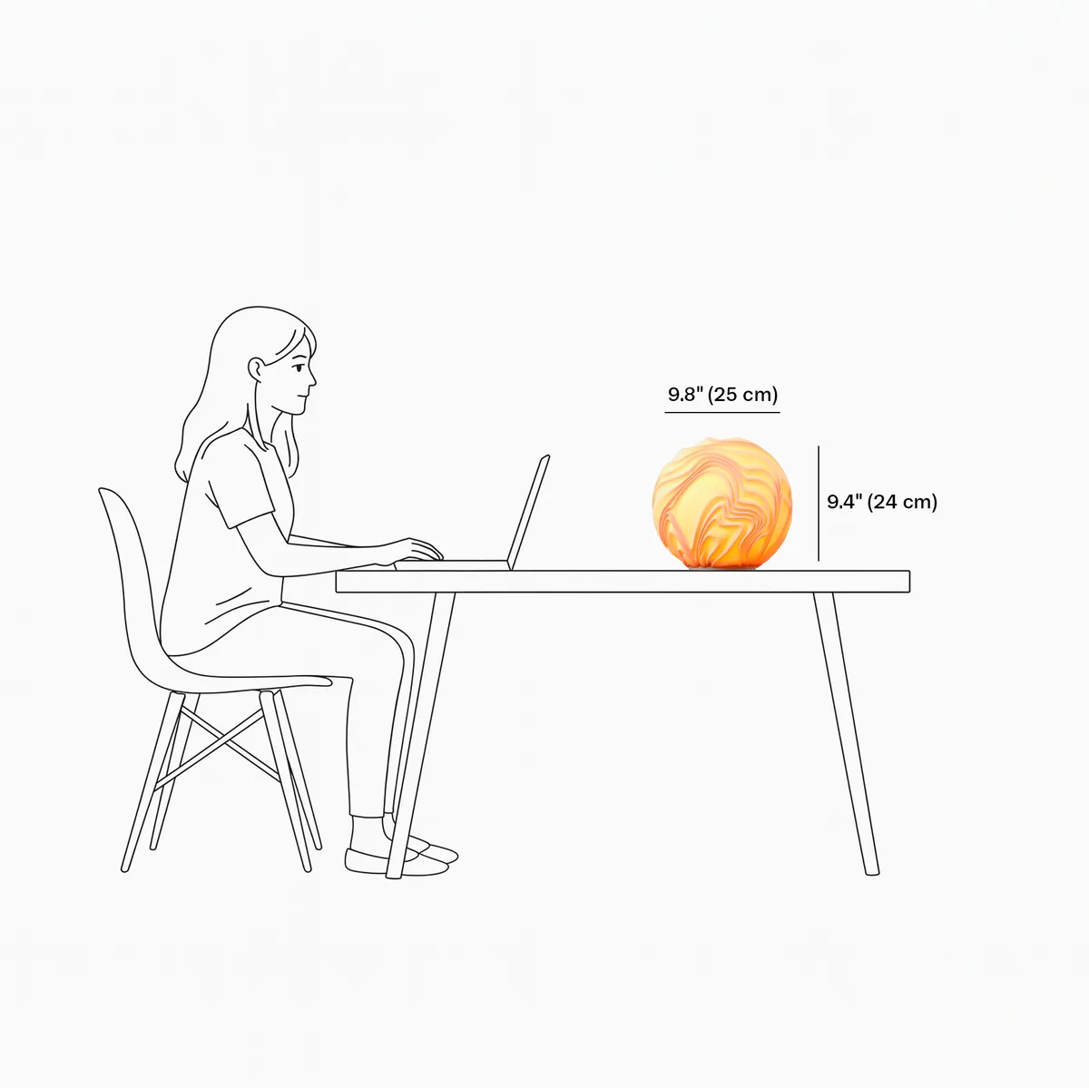 O4 Flow Sculpted Lamp - product image